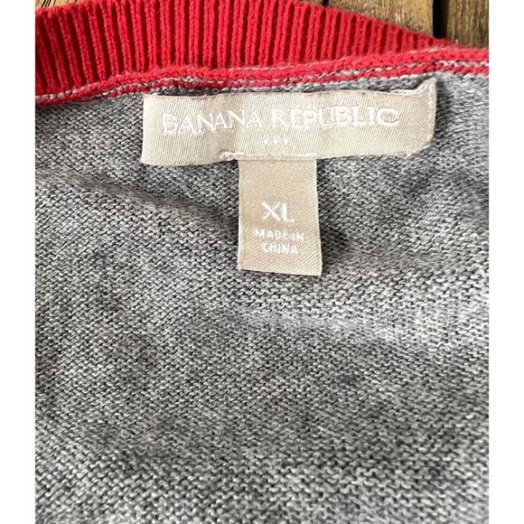 Gap women's red and gray colorblock sweater size XL long sleeve - Picture 5 of 6